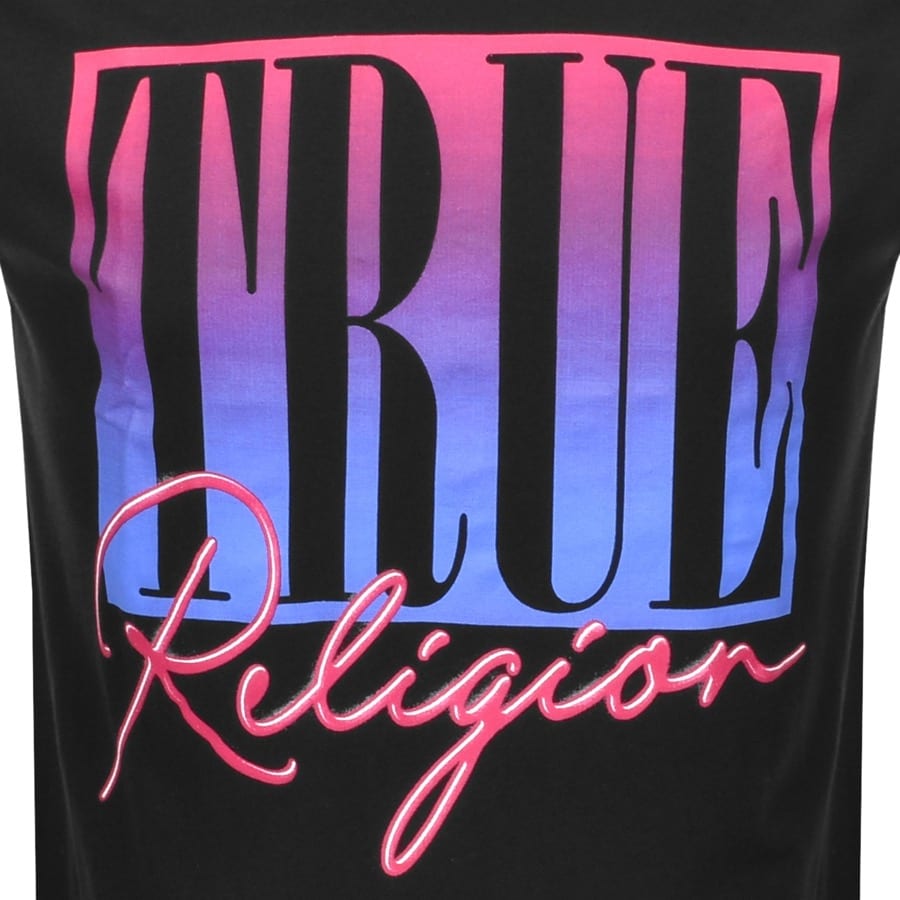 True Religion Logo T Shirt Black | Mainline Menswear Australia